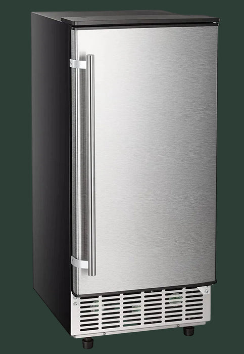 R.W.FLAME 80 Lb. Daily Production Clear Cube Ice Under-Counter/Freestanding Ice Maker for Commercial Use & Home Use