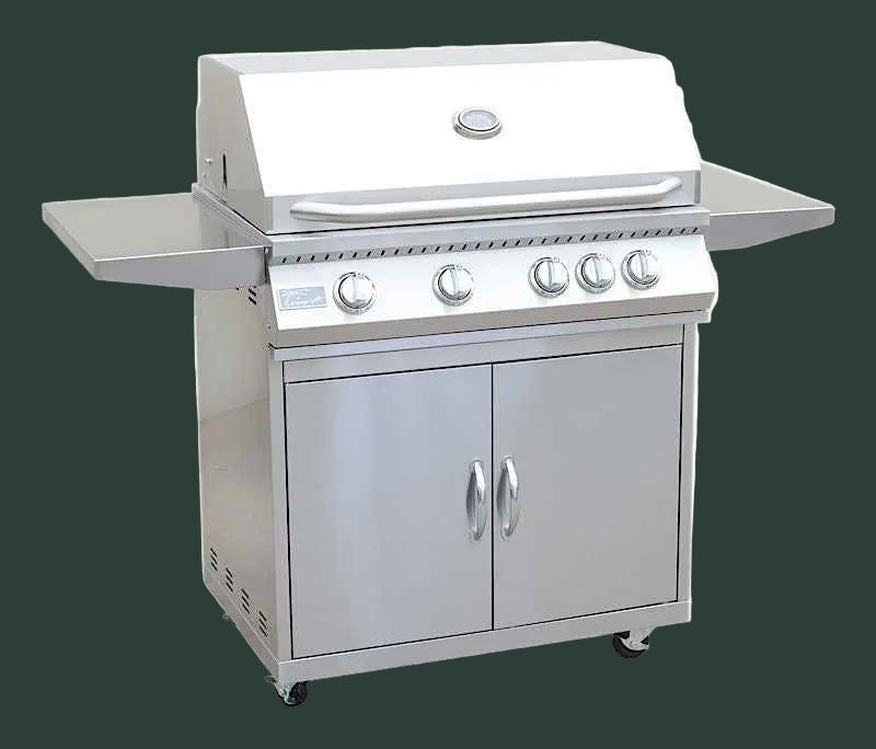 KoKoMo BBQ Grill Classic 32” 4-Burner with Cart – 304 Stainless Steel