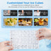 R.W.FLAME 80 Lb. Daily Production Clear Cube Ice Under-Counter/Freestanding Ice Maker for Commercial Use & Home Use