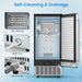 R.W.FLAME 80 Lb. Daily Production Clear Cube Ice Under-Counter/Freestanding Ice Maker for Commercial Use & Home Use
