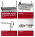 Thickened Large Outdoor BBQ Grill, Villa Courtyard BBQ Stand, American BBQ, Large Gathering Meat Roasting Furnace