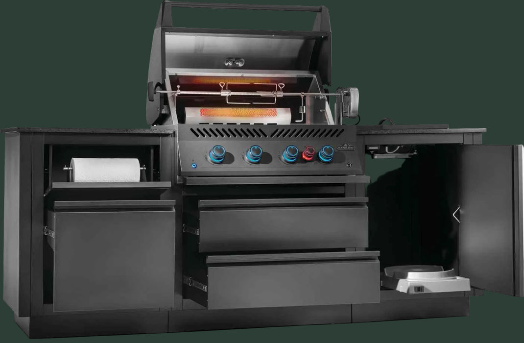 Patio Outdoor Kitchen - Patio Elegance OASIS™ 300 with Built-in 700 Series 32" Gas Grill