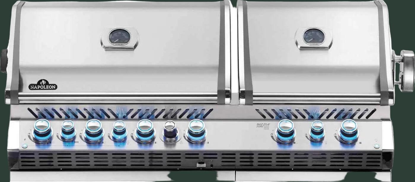 Patio Elegance Gas Grill - Built-in Prestige PRO™ 825 with Infrared Rear Burner