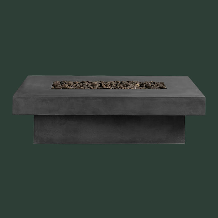 Toplina - Rectangular Concrete Fire Pit Table