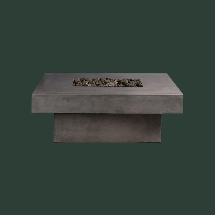 Platz - Square Concrete Fire Pit Table