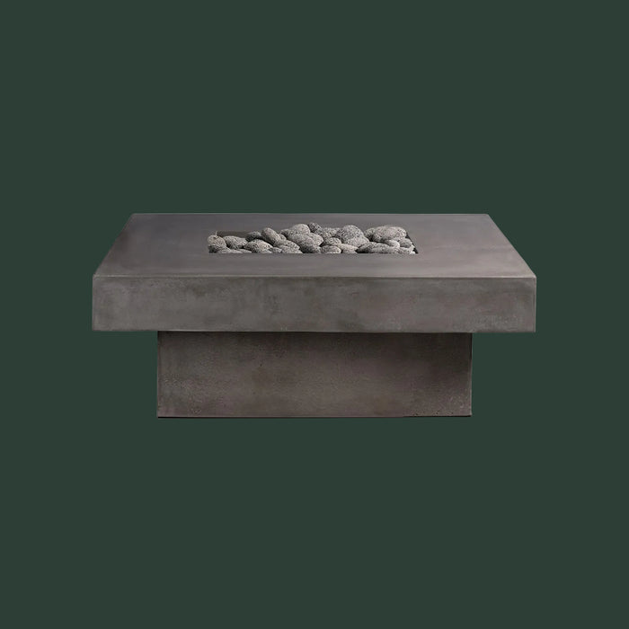 Platz - Square Concrete Fire Pit Table