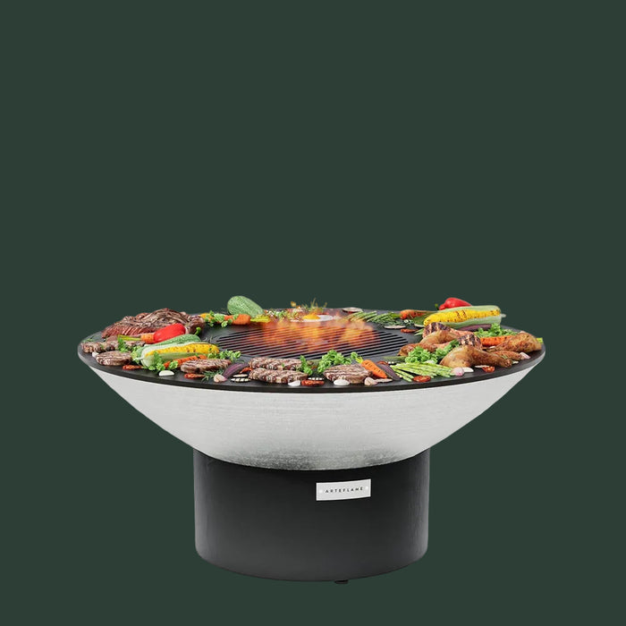 Arteflame XXL 40" Platinum Edition Fire Pit With Cooktop