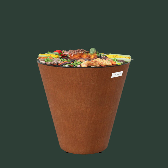 Arteflame ONE30 — 30″ One Series Flat-Top Charcoal Grill & Fire Bowl (Single-Piece CORTEN Steel)