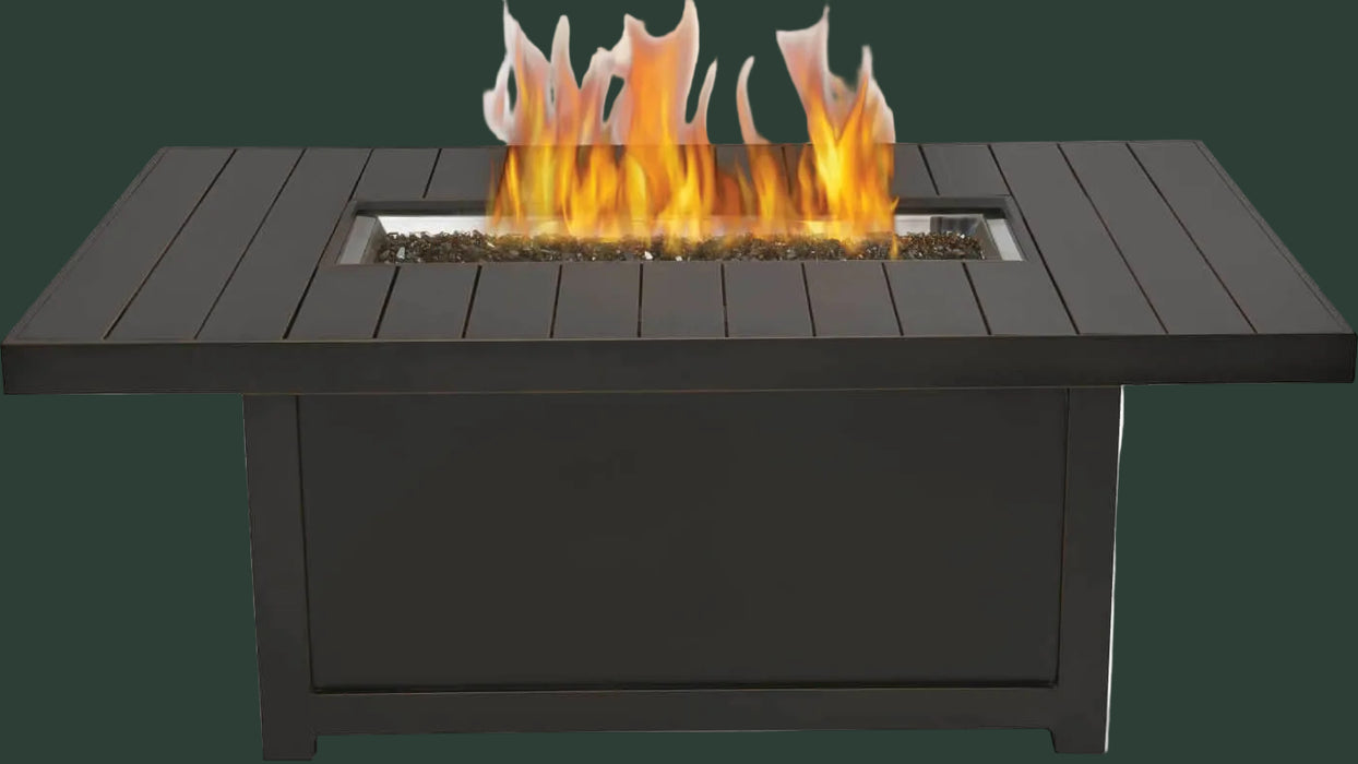 Patio Elegance Fire Table – St. Tropez Rectangle Patioflame Table