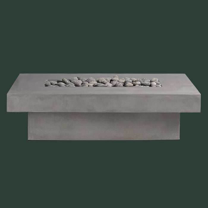 Toplina - Rectangular Concrete Fire Pit Table