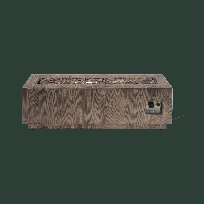 Alora 48-Inch Modern 50K BTU Outdoor Rectangular Propane Gas Fire Pit With Lava Rocks (SAK82521)