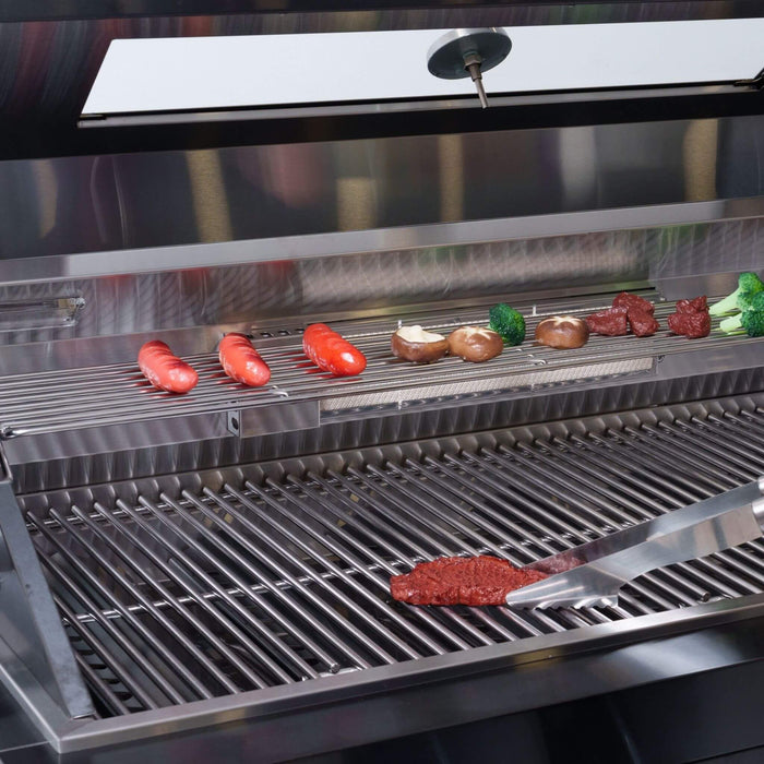 Castelle Flame Premium Black Stainless Steel 6-Burner Liquid Propane Kitchen Grill Island With Rotisserie Kit (SAK82641)