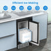 R.W.FLAME 80 Lb. Daily Production Clear Cube Ice Under-Counter/Freestanding Ice Maker for Commercial Use & Home Use