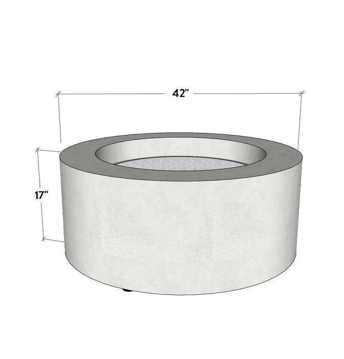 Kylindros - Cylinder Concrete Fire Pit Table