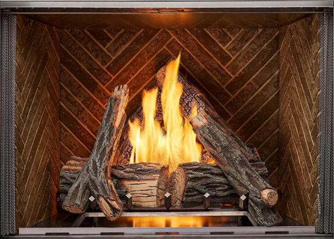 Majestic Courtyard 55K BTU 36-Inch Traditional Outdoor Natural Gas Fireplace (No Refractory) [ODCOUG-36NR] (SAK74218)